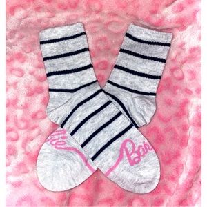 Barbie socks grey and pink